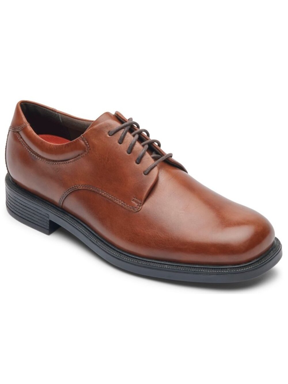 Rockport Men’s Margin Cognac Leather Oxford Dress Shoes 11.5 XW New